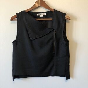 Helmut Lang x Intermix Black Zipper Top